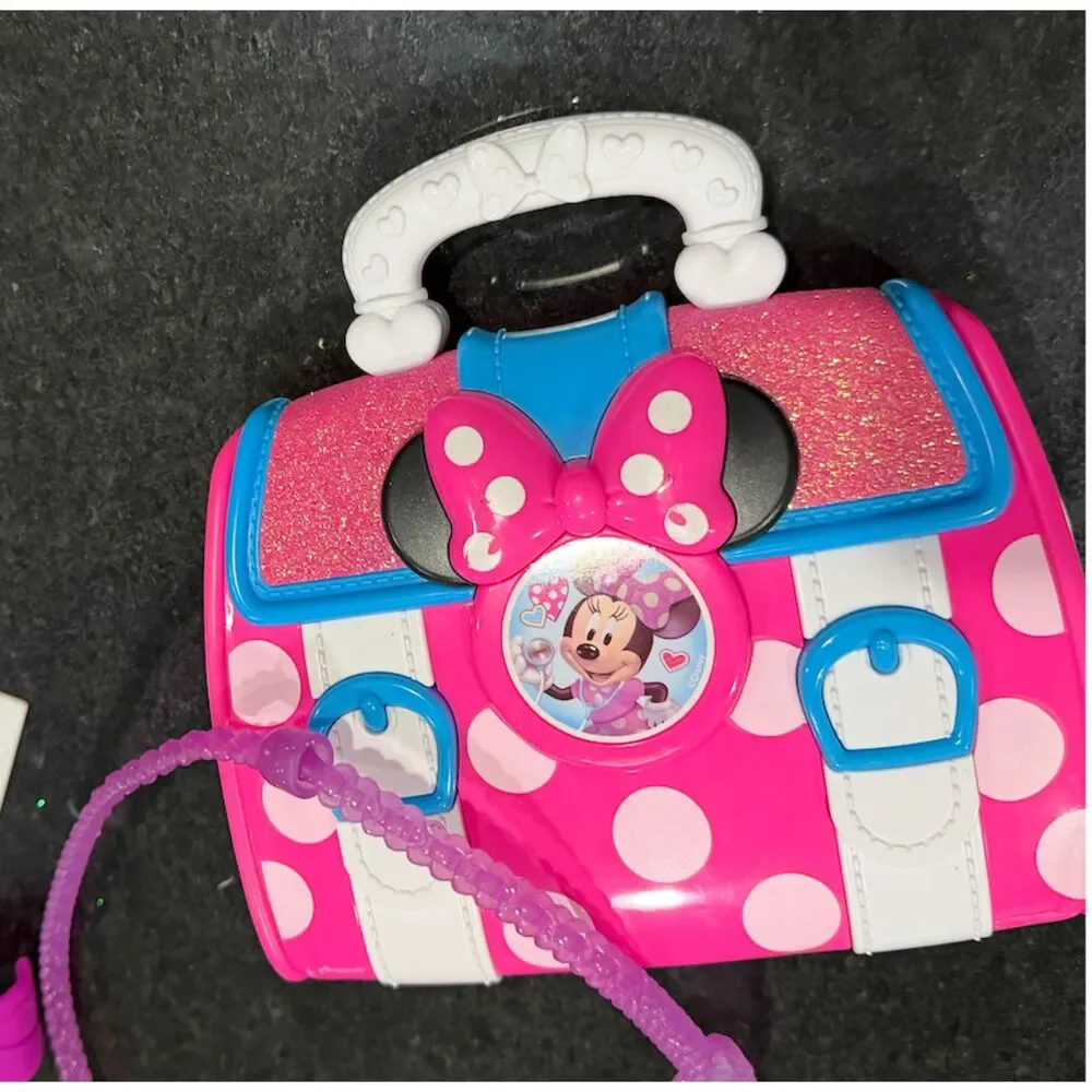 Disney Junior Minnie Mouse Bow-Care Doctor Bag Set Just Play Pretend Play Kit